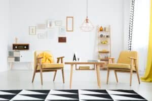 Retro Living Room Interior 1 Espacios Hábitat Bienes Raíces Inmobiliaria En Hermosillo Especializada En Bienes Raíces