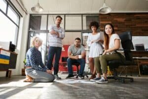 Team Of Young Designers Team In A Meeting Espacios Hábitat Bienes Raíces Inmobiliaria En Hermosillo Especializada En Bienes Raíces