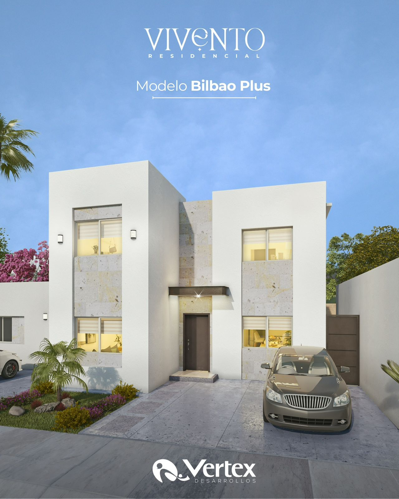 Casa en venta en Vivento Residencial, Hermosillo, modelo Bilbao Plus — foto 1