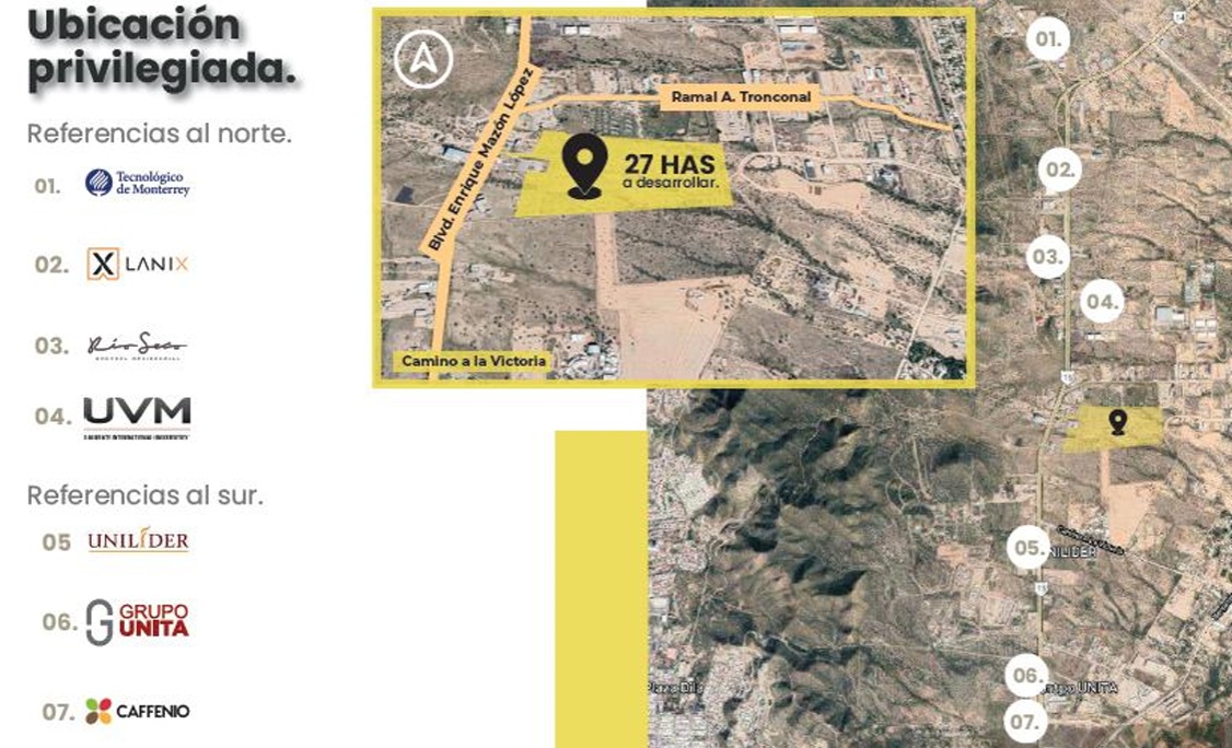 Lotes industriales en venta sobre Blvd. Enrique Mazón, desde 5,000 m² — foto 2