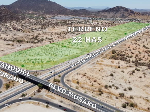 Terreno En Venta Sobre Carretera A Guaymas, Hermosillo, 22 Hectáreas — Foto 1
